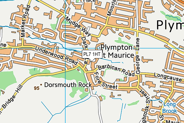 PL7 1HT map - OS VectorMap District (Ordnance Survey)