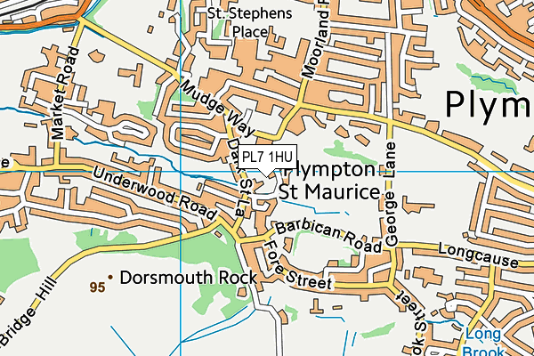 PL7 1HU map - OS VectorMap District (Ordnance Survey)