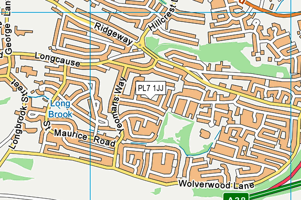 PL7 1JJ map - OS VectorMap District (Ordnance Survey)