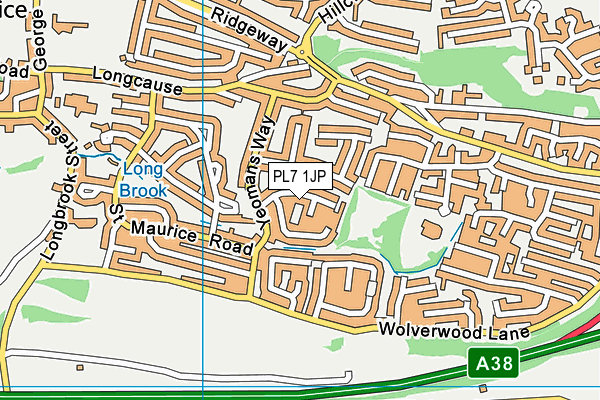 PL7 1JP map - OS VectorMap District (Ordnance Survey)