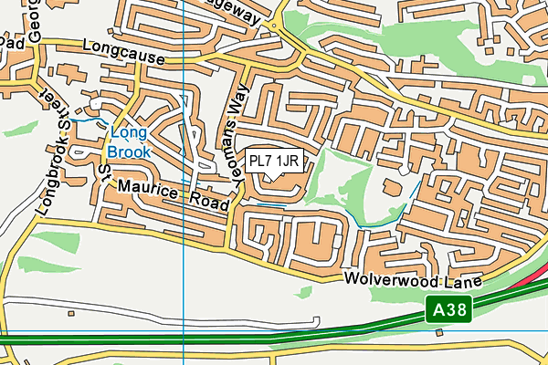 PL7 1JR map - OS VectorMap District (Ordnance Survey)