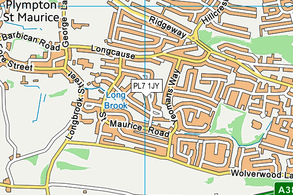 PL7 1JY map - OS VectorMap District (Ordnance Survey)