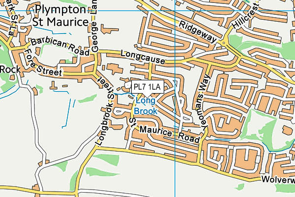 PL7 1LA map - OS VectorMap District (Ordnance Survey)