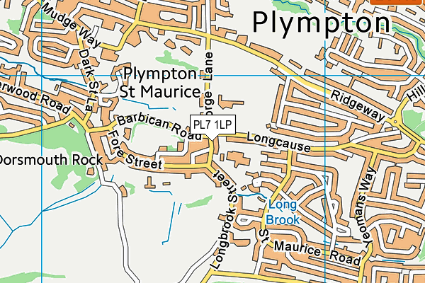 PL7 1LP map - OS VectorMap District (Ordnance Survey)