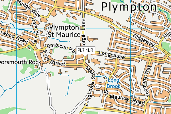 PL7 1LR map - OS VectorMap District (Ordnance Survey)