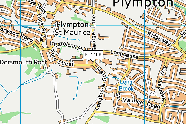 PL7 1LS map - OS VectorMap District (Ordnance Survey)