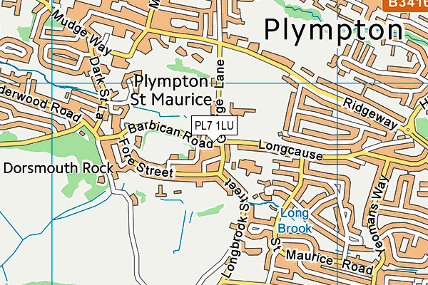 PL7 1LU map - OS VectorMap District (Ordnance Survey)