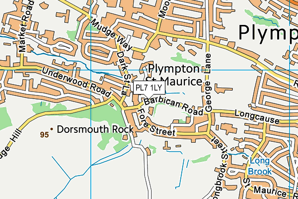 PL7 1LY map - OS VectorMap District (Ordnance Survey)