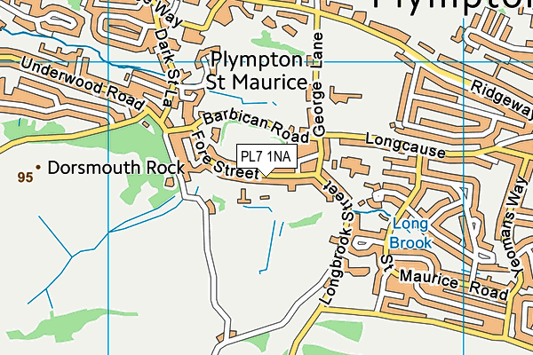 PL7 1NA map - OS VectorMap District (Ordnance Survey)