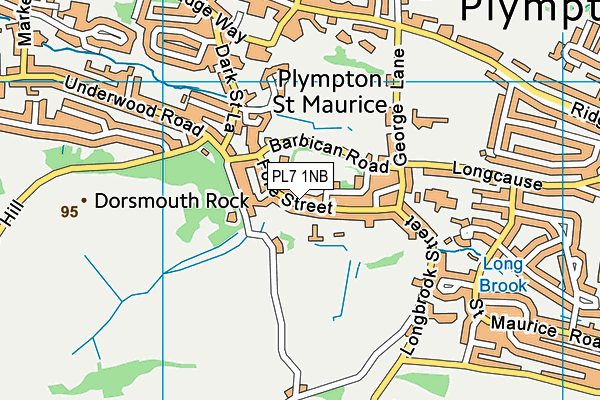 PL7 1NB map - OS VectorMap District (Ordnance Survey)