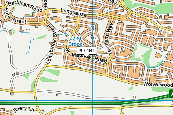 PL7 1NT map - OS VectorMap District (Ordnance Survey)