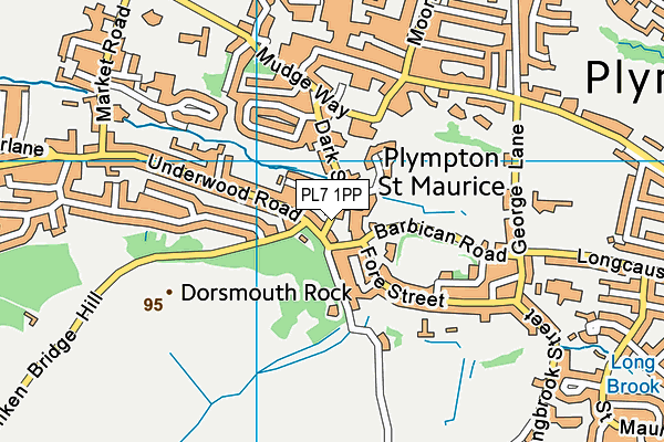 PL7 1PP map - OS VectorMap District (Ordnance Survey)