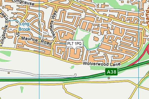 PL7 1PQ map - OS VectorMap District (Ordnance Survey)