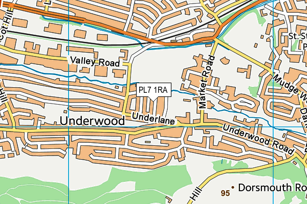 PL7 1RA map - OS VectorMap District (Ordnance Survey)