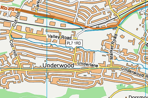 PL7 1RD map - OS VectorMap District (Ordnance Survey)