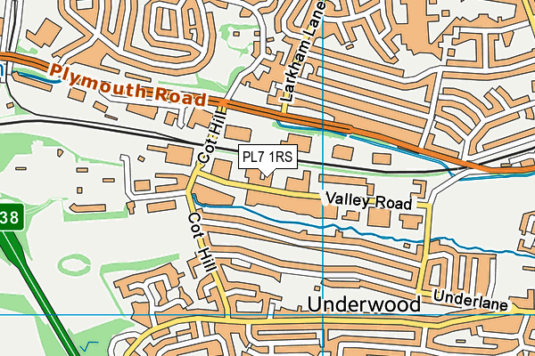 PL7 1RS map - OS VectorMap District (Ordnance Survey)