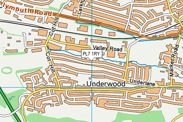 PL7 1RY map - OS VectorMap District (Ordnance Survey)