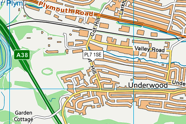 PL7 1SE map - OS VectorMap District (Ordnance Survey)