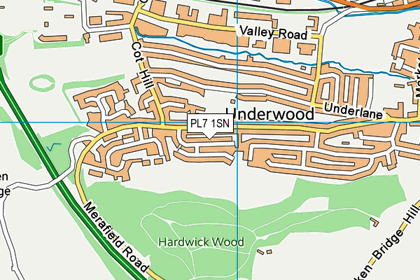 PL7 1SN map - OS VectorMap District (Ordnance Survey)