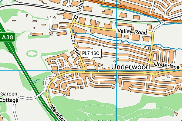 PL7 1SQ map - OS VectorMap District (Ordnance Survey)