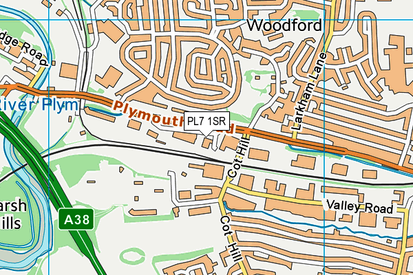 PL7 1SR map - OS VectorMap District (Ordnance Survey)