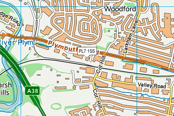 PL7 1SS map - OS VectorMap District (Ordnance Survey)