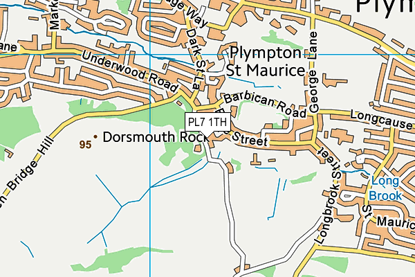 PL7 1TH map - OS VectorMap District (Ordnance Survey)