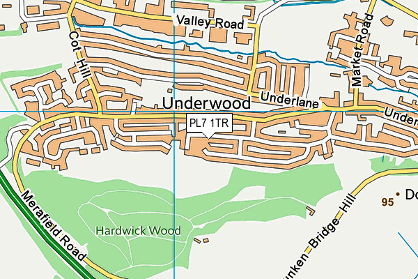 PL7 1TR map - OS VectorMap District (Ordnance Survey)