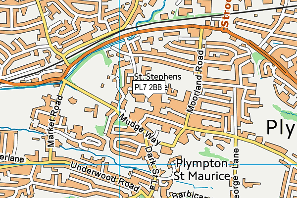 PL7 2BB map - OS VectorMap District (Ordnance Survey)