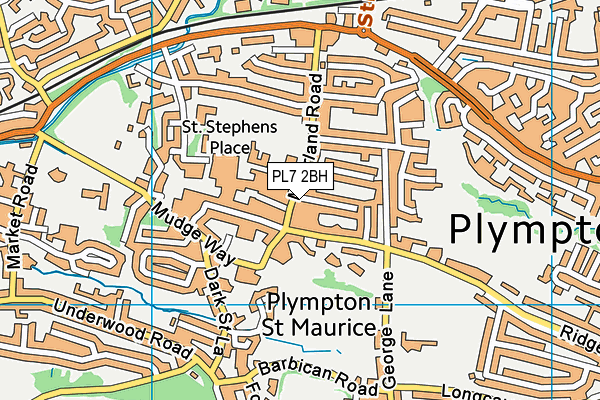 PL7 2BH map - OS VectorMap District (Ordnance Survey)