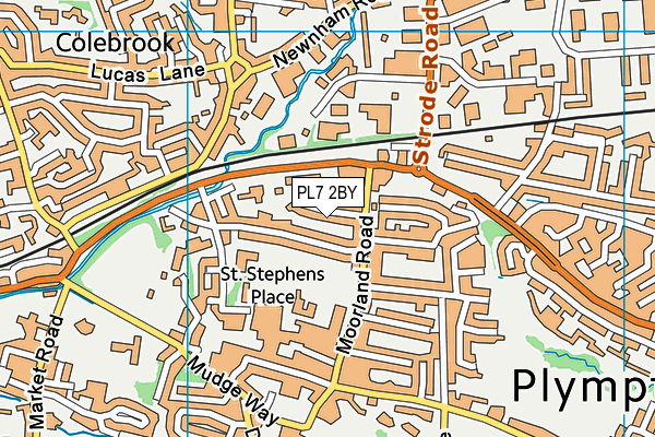 PL7 2BY map - OS VectorMap District (Ordnance Survey)