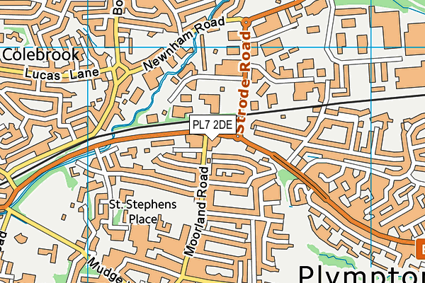 Glen Park Primary School map (PL7 2DE) - OS VectorMap District (Ordnance Survey)