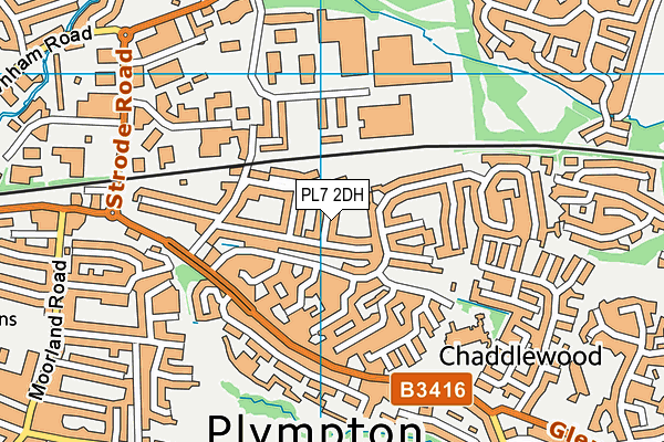 PL7 2DH map - OS VectorMap District (Ordnance Survey)