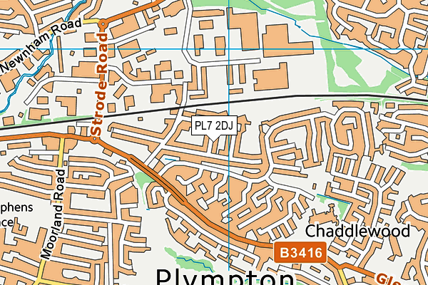 PL7 2DJ map - OS VectorMap District (Ordnance Survey)