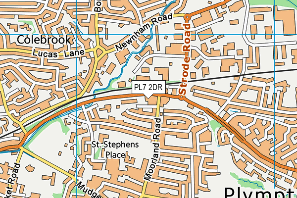 PL7 2DR map - OS VectorMap District (Ordnance Survey)