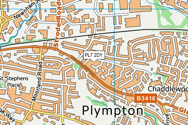 PL7 2DY map - OS VectorMap District (Ordnance Survey)