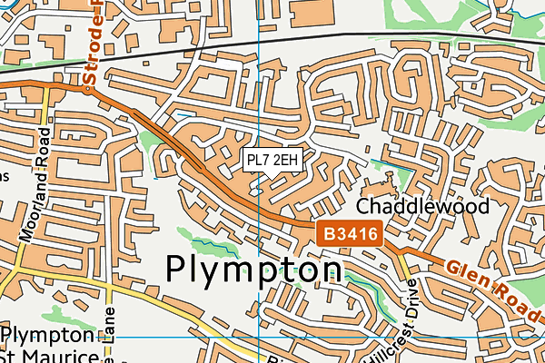 PL7 2EH map - OS VectorMap District (Ordnance Survey)