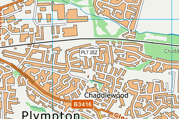 PL7 2EZ map - OS VectorMap District (Ordnance Survey)