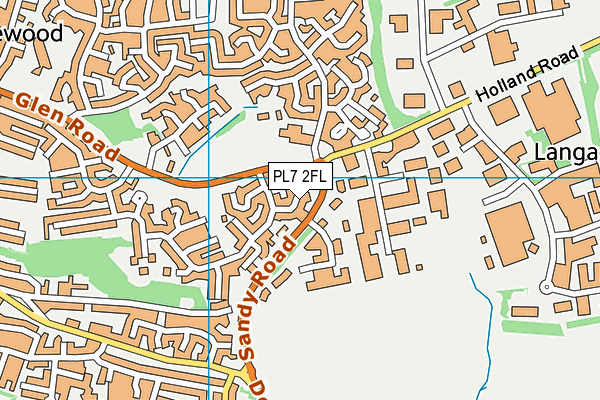 PL7 2FL map - OS VectorMap District (Ordnance Survey)