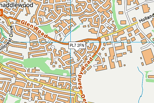 PL7 2FN map - OS VectorMap District (Ordnance Survey)