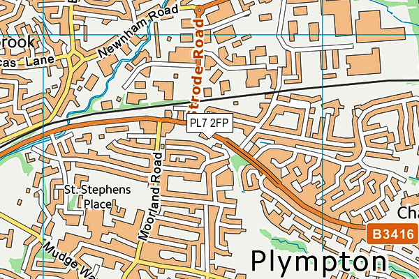 PL7 2FP map - OS VectorMap District (Ordnance Survey)
