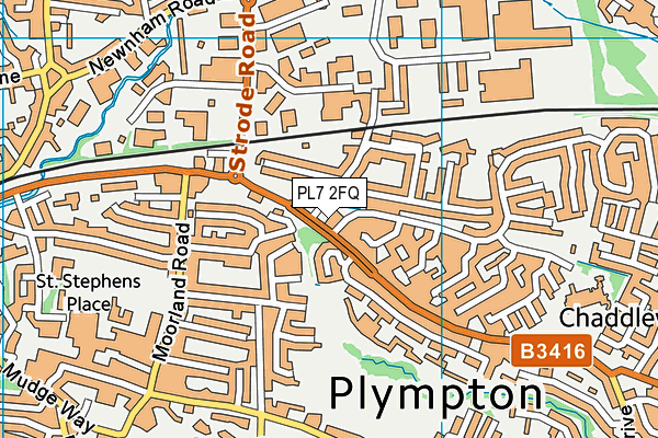 PL7 2FQ map - OS VectorMap District (Ordnance Survey)