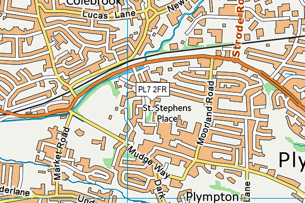 PL7 2FR map - OS VectorMap District (Ordnance Survey)