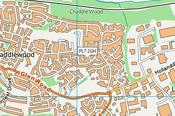 PL7 2GH map - OS VectorMap District (Ordnance Survey)