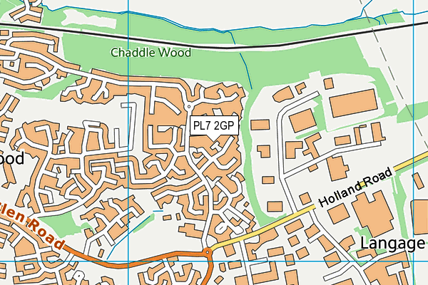 PL7 2GP map - OS VectorMap District (Ordnance Survey)