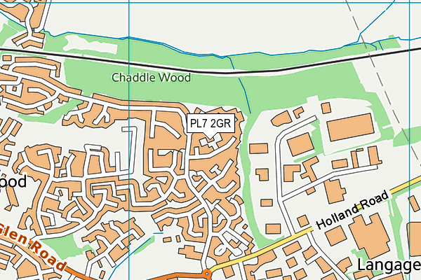 PL7 2GR map - OS VectorMap District (Ordnance Survey)