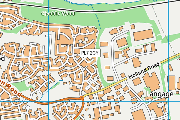 PL7 2GY map - OS VectorMap District (Ordnance Survey)