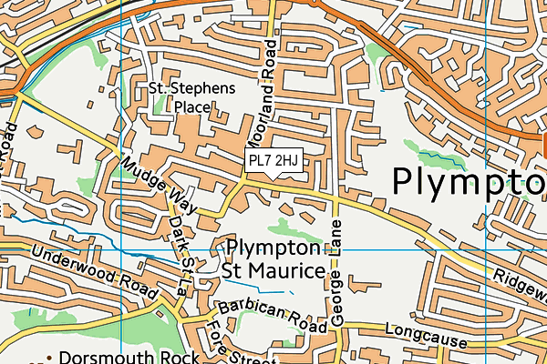 PL7 2HJ map - OS VectorMap District (Ordnance Survey)