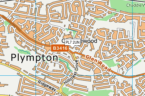 PL7 2UN map - OS VectorMap District (Ordnance Survey)