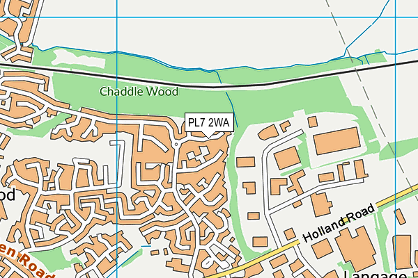 PL7 2WA map - OS VectorMap District (Ordnance Survey)